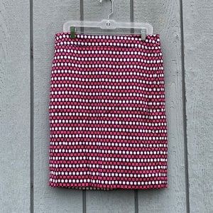 Ann Taylor Square Print Pencil Skirt